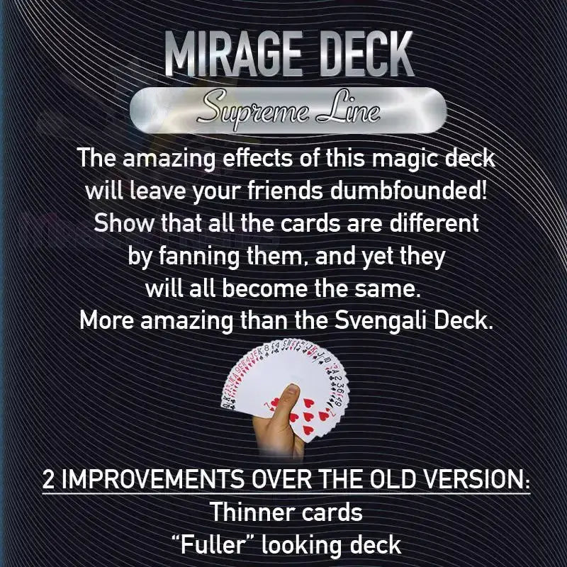 Bicycle - Supreme Line - Mirage deck - Dorso blu by Difatta