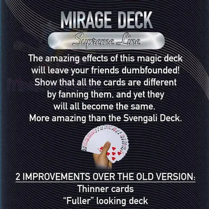 Bicycle - Supreme Line - Mirage deck - Dorso rosso by Difatta