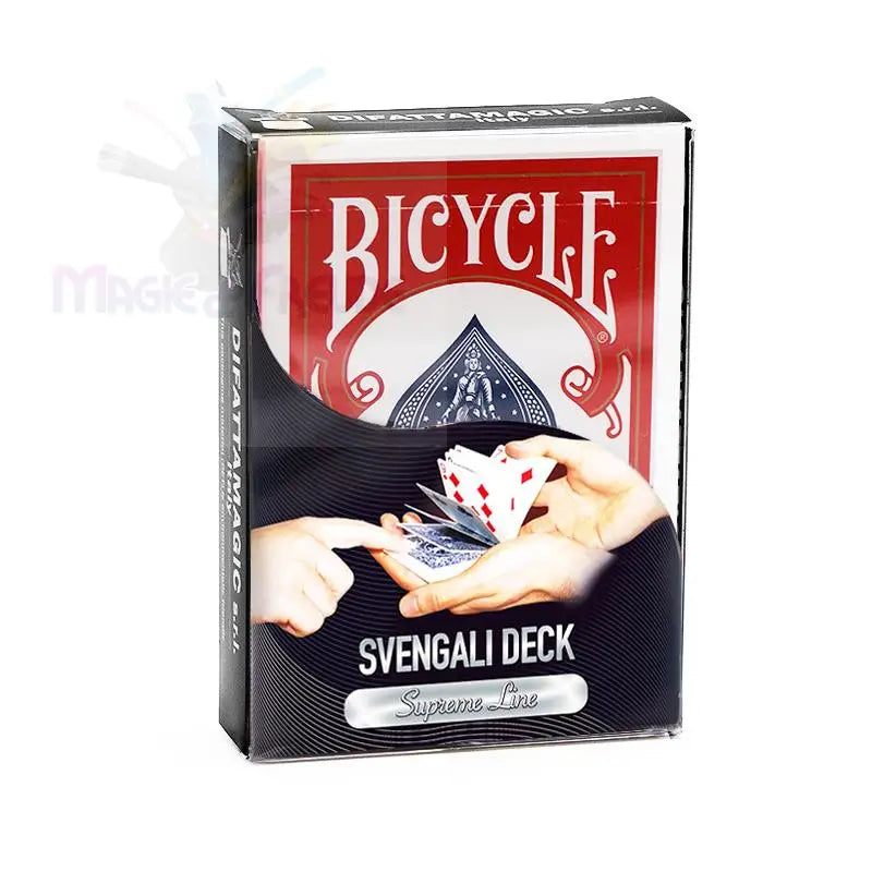 Ein Bicycle Svengali Deck von Spielkarten in seiner Verpackung.