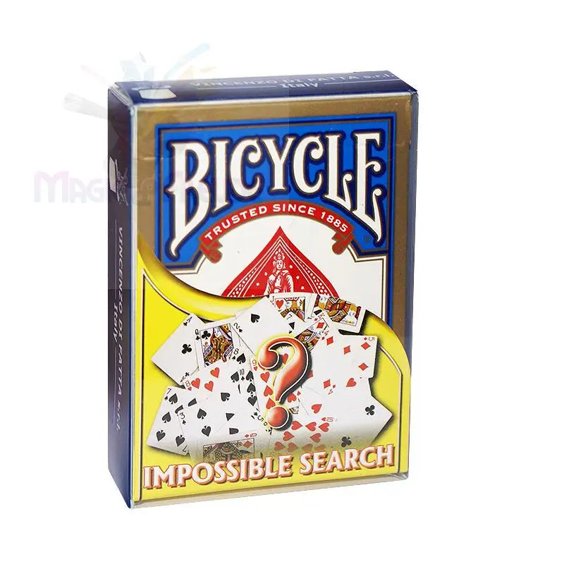 Ein Spielkartenset der Marke Bicycle, Ausgabe ’Impossible Search’.