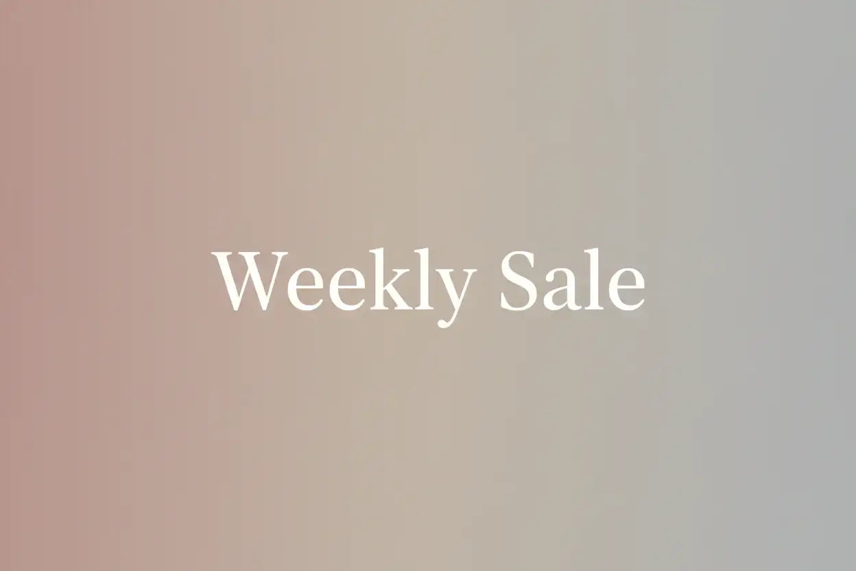 Bitte dezenter! Und nur den Text Weekly Sale. 