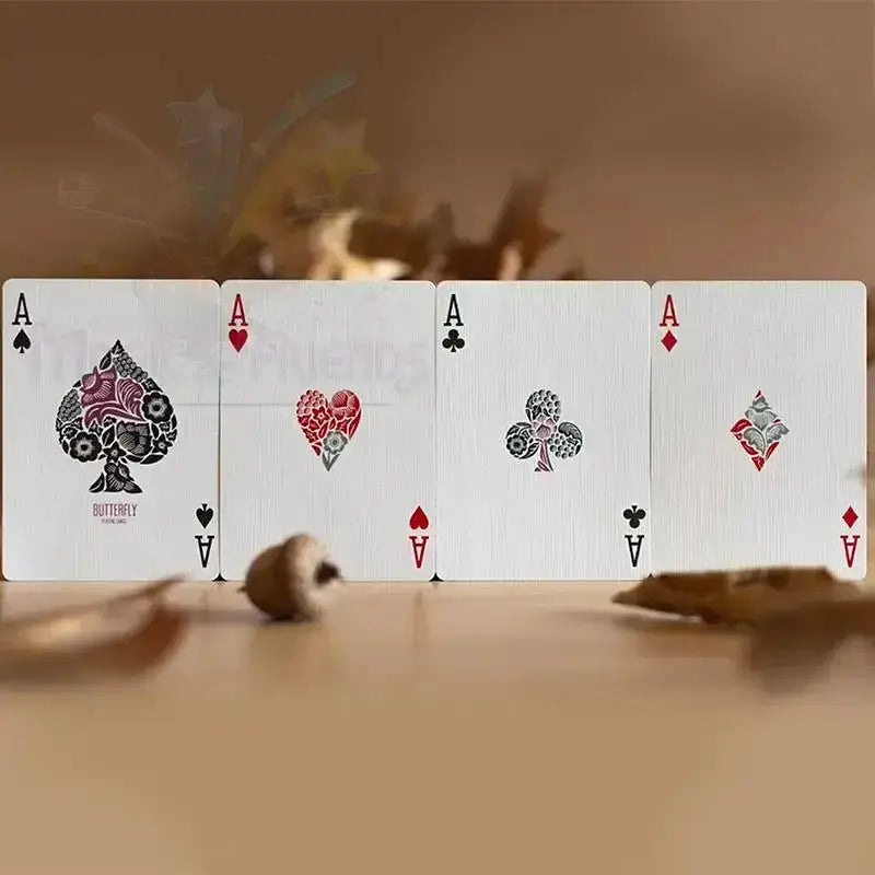 Butterfly Seasons Playing Cards - Autumn (marked) by Difatta