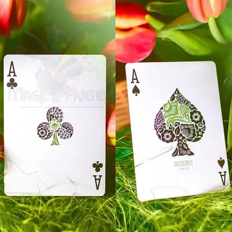 Butterfly Seasons Playing Cards - Spring (marked) by Difatta