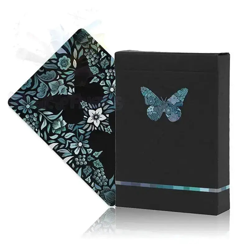 Butterfly Seasons Playing Cards - Winter (marked) by Difatta