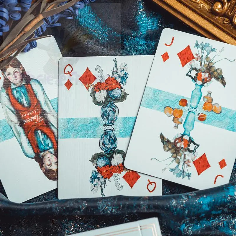Cézanne Playing Cards - Flowers Rococo - Magic Product