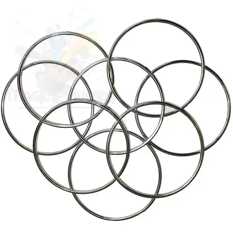 Chinese Linking Rings - Chromed - Cm 20 (9 inches) by Difatta