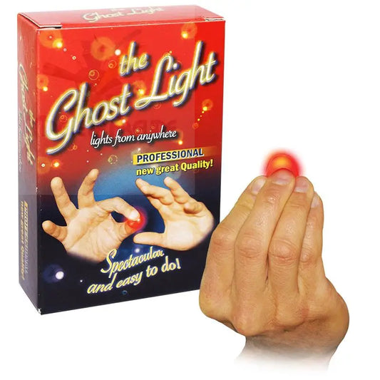 Ein Zaubertrickset mit einem leuchtenden roten Lichteffekt.