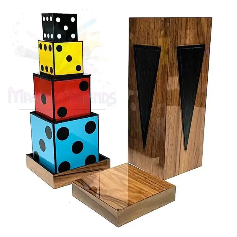 Dice Pyramid by Tora Magic by Difatta