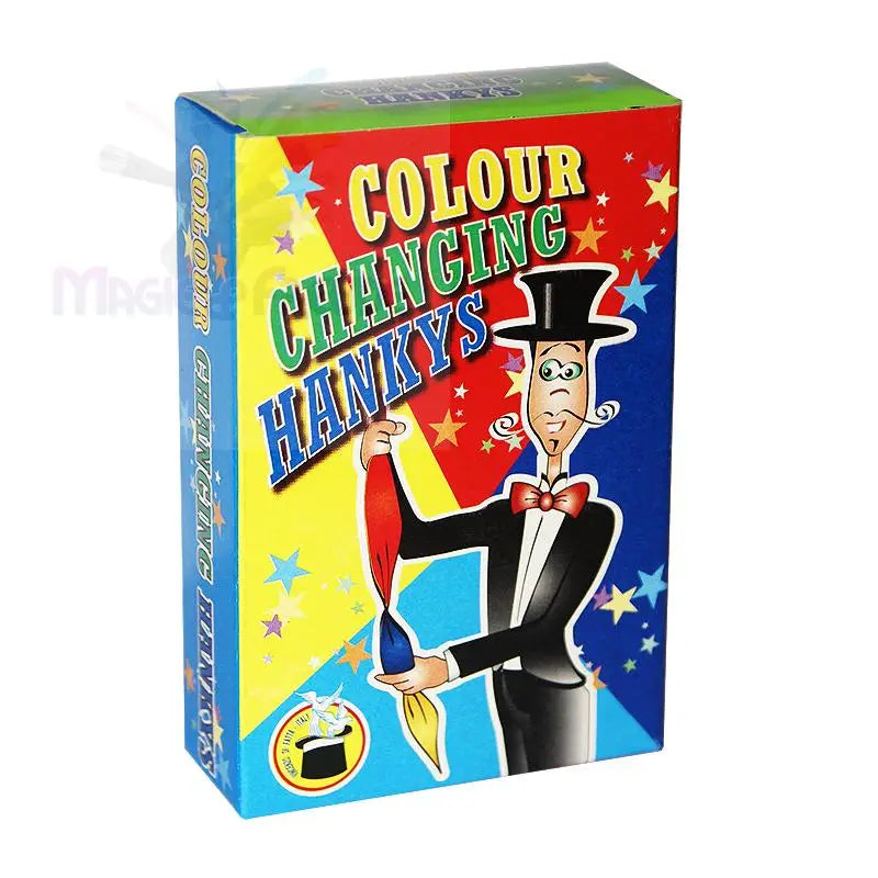 Zaubertrickset mit farbwechselnden Taschentüchern.