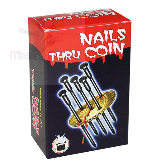 Nägel durch Münze - Mit 5 Nägeln - DeinZaubershop.com
