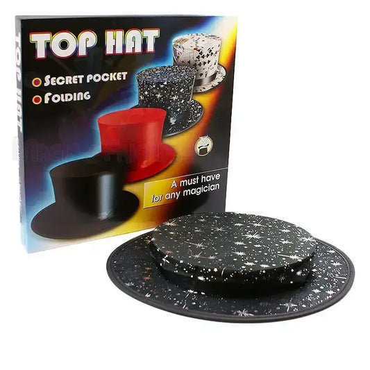 Folding Top Hat with Secret Pocket - Stars by Difatta