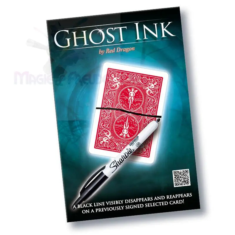 Ein Ghost Ink Zaubertrick mit einer roten Spielkarte und einem Sharpie-Stift.
