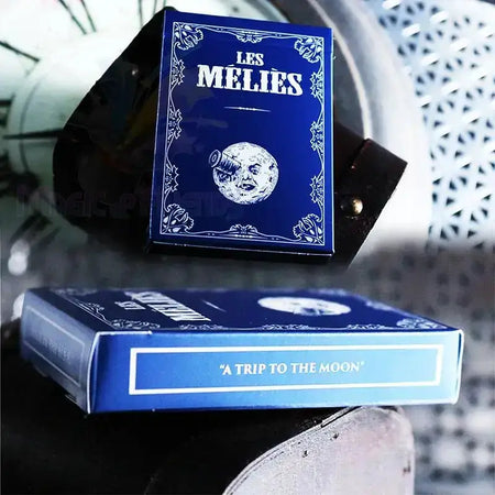 Les Melies Conquest Blue Playing Cards by Difatta