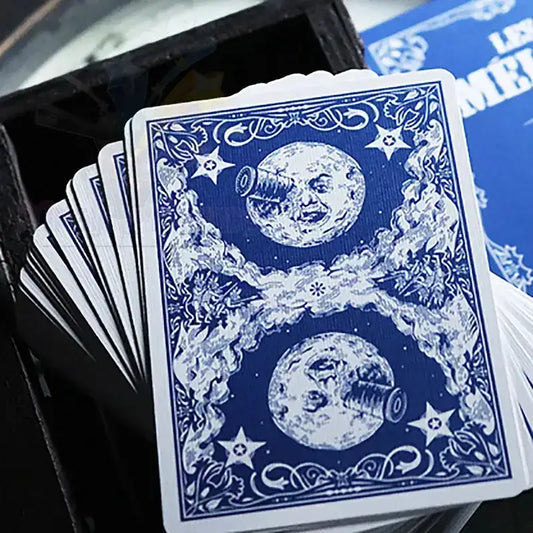 Les Melies Conquest Blue Playing Cards by Difatta