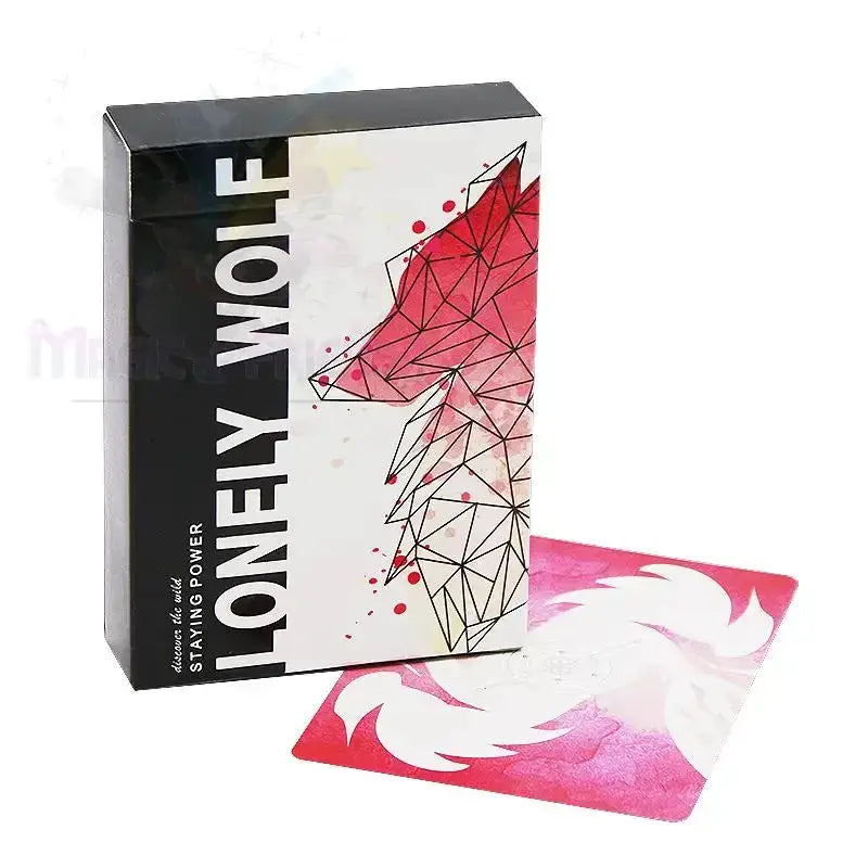Lonely Wolf Pink Edition Playing Cards by Difatta