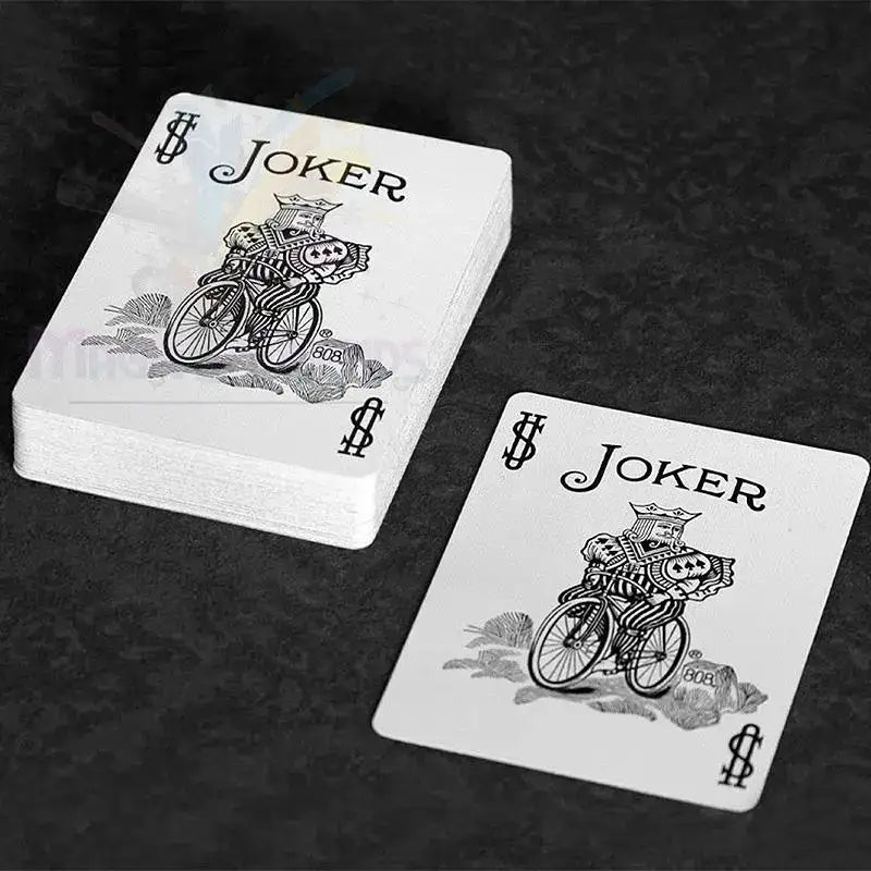 Marked Bicycle Rider Back Playing Cards 2nd ed. - Blue (marked) by Difatta