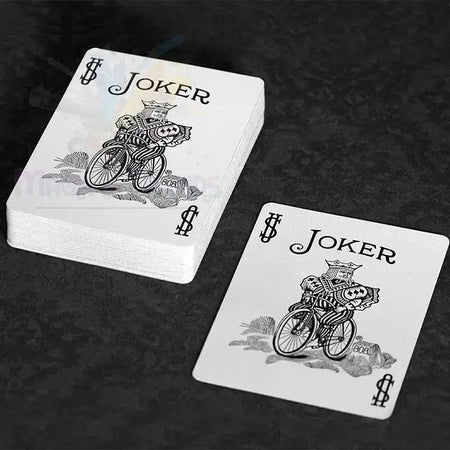 Marked Bicycle Rider Back Playing Cards 2nd ed. - Blue (marked) by Difatta
