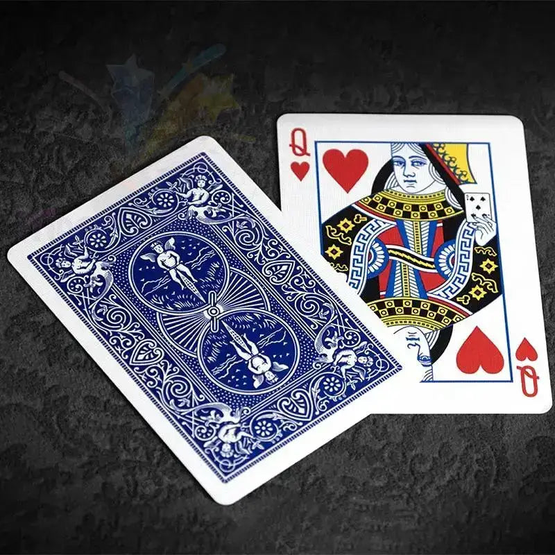 Marked Bicycle Rider Back Playing Cards 2nd ed. - Blue (marked) by Difatta