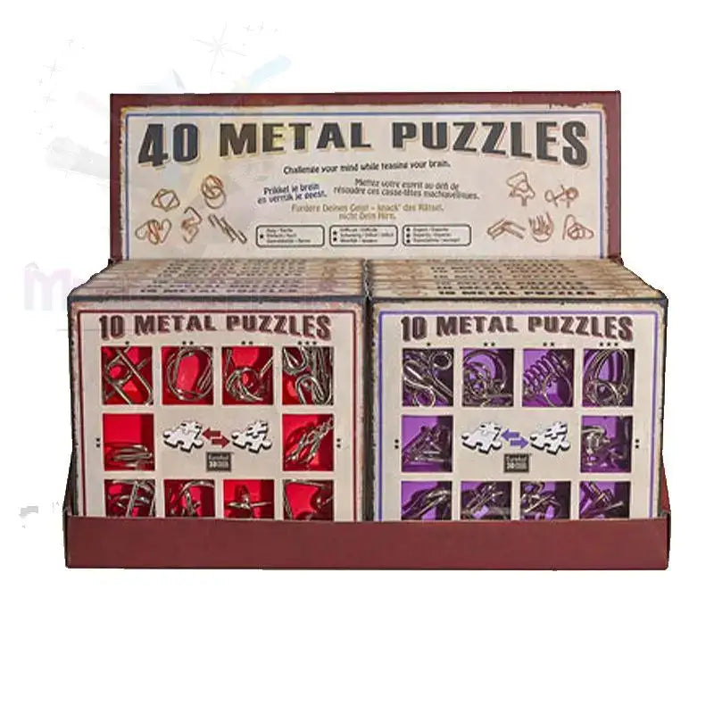 Metal Puzzles - Box with 16 sets -