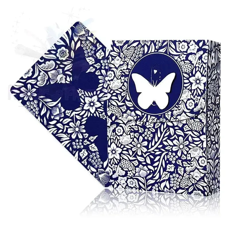 Original 3rd Edition Butterfly Playing Cards with video tutorials - Blue (marked) by Difatta