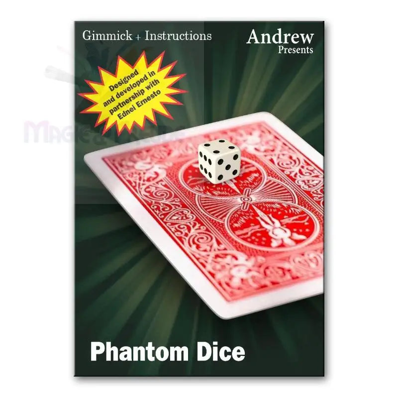Ein Zaubertrickset mit einer Spielkarte und einem Würfel.
