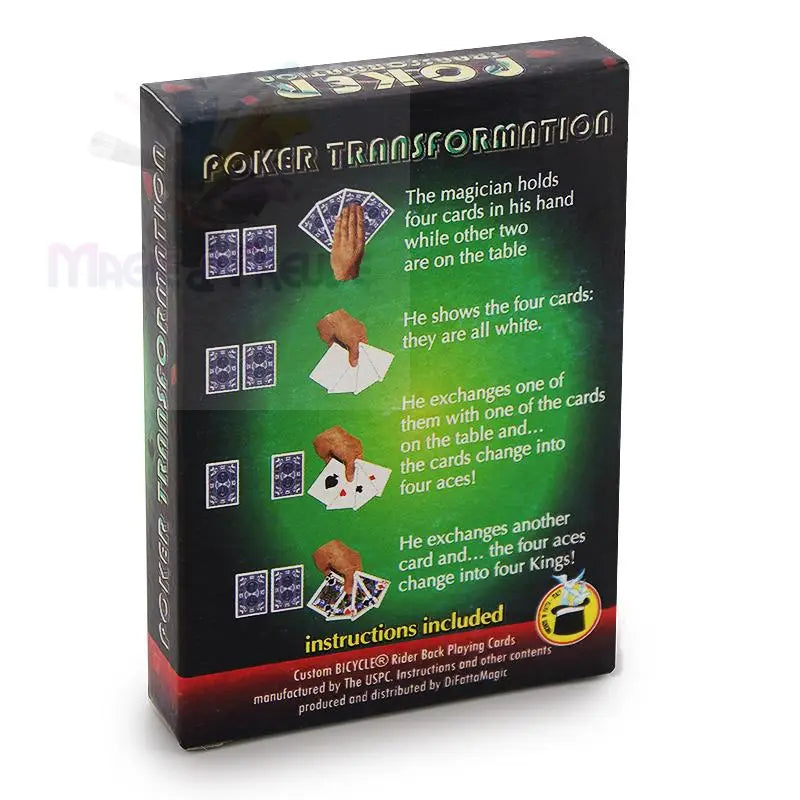 Poker transformation - Bicycle - Magic Product