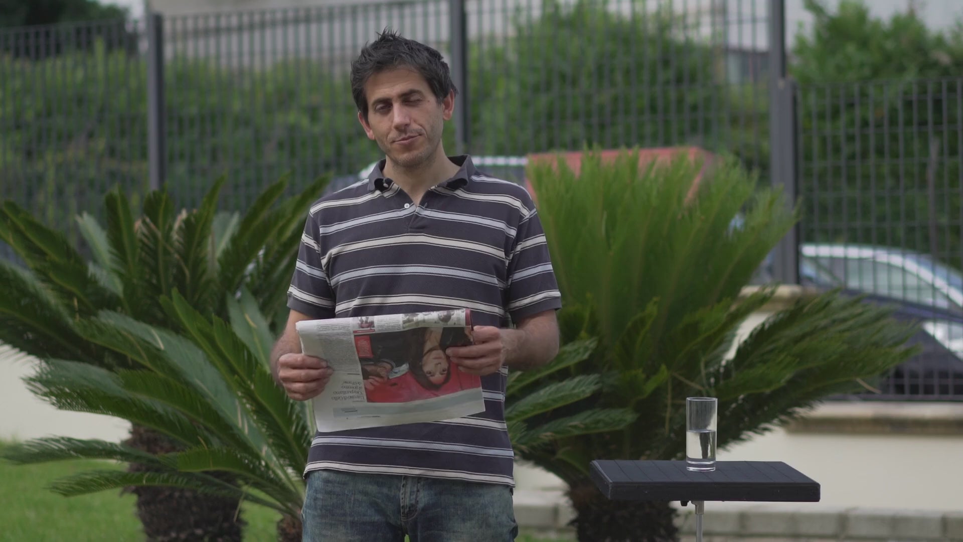 Liquid in the Newspaper