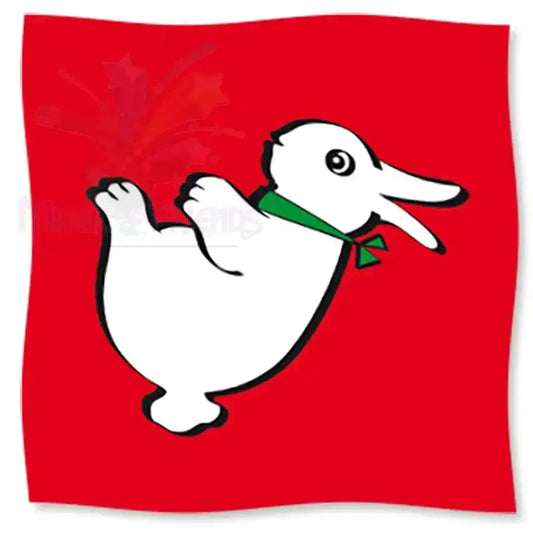 Rabbit-Duck Silk - 90 cm (36 inches) - Red by Difatta