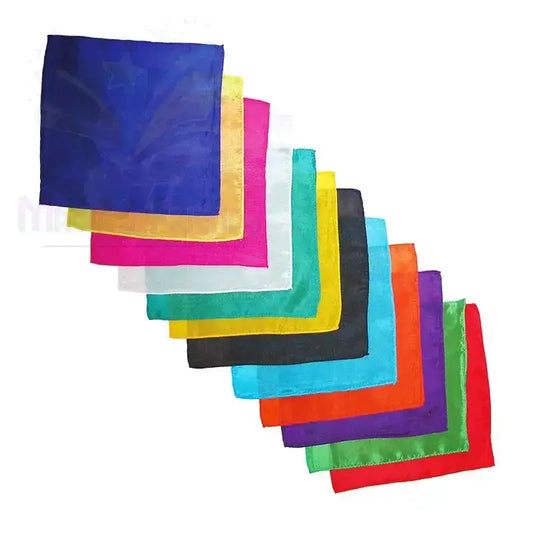 Silk Squares - 20 cm (9 inches) - Set of 12 Silks - Assorted dozen by Difatta