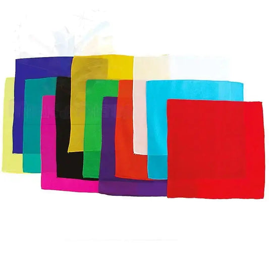 Silk Squares - 30 cm (12 inches) - Set of 12 Silks - Assorted dozen by Difatta