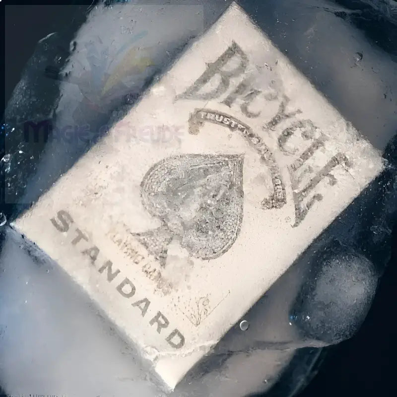 Gefrorenes Deck von Bicycle Spielkarten.