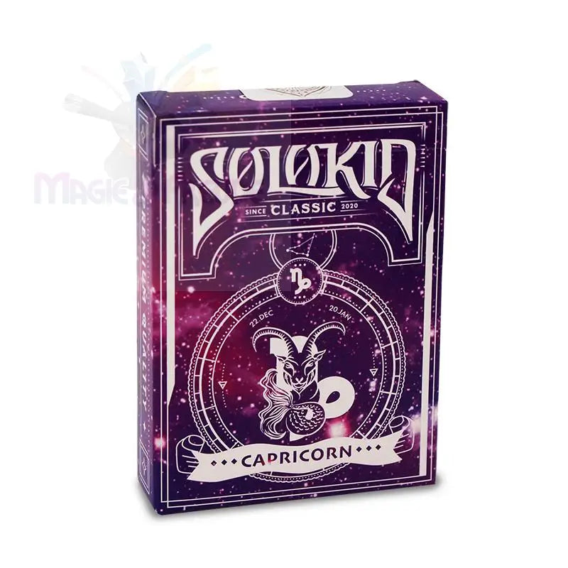 Lila Steinbock Spielkartenset.