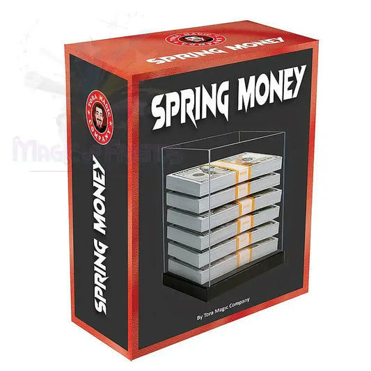 Spring Money Zaubertrick Verpackung mit gestapelten Geldscheinen, Requisit für Magier
