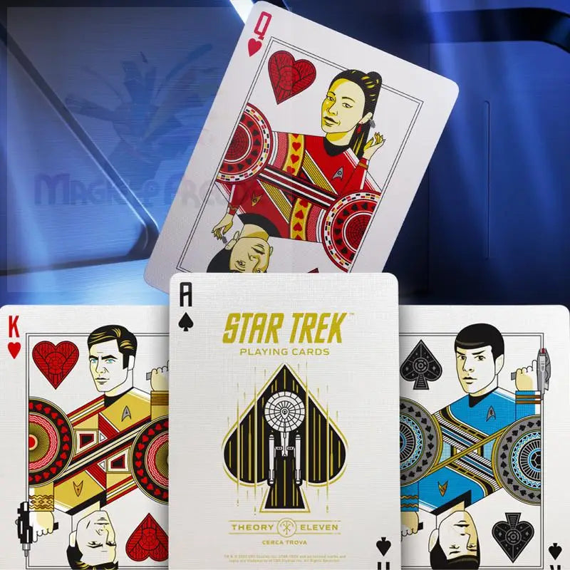 Ein Spielkartenset zum Thema Star Trek.