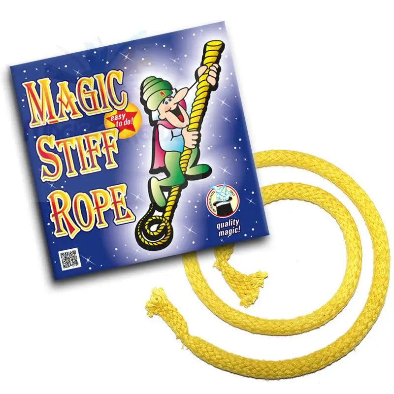 Ein gelbes Zauberseil und seine Verpackung.