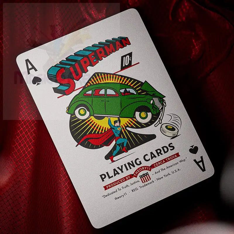 Spielkarte mit dem Thema Superman.