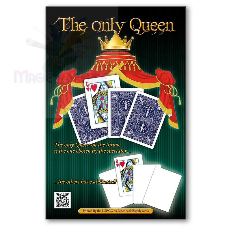 Ein Poster mit einem Zaubertrick mit Spielkarten.