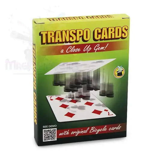 Transpo Cards Zaubertrick Kartenspiel Verpackung, Close-Up Magie Requisit für Zauberkünstler