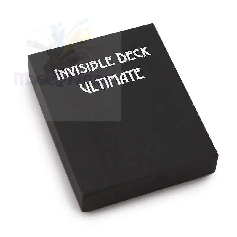 Ein schwarzer Kasten für einen Zaubertrick namens ’Invisible Deck Ultimate’.