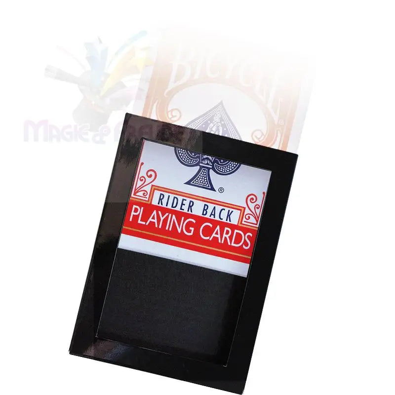 Spielkartenbox mit Durchsichtsfenster.