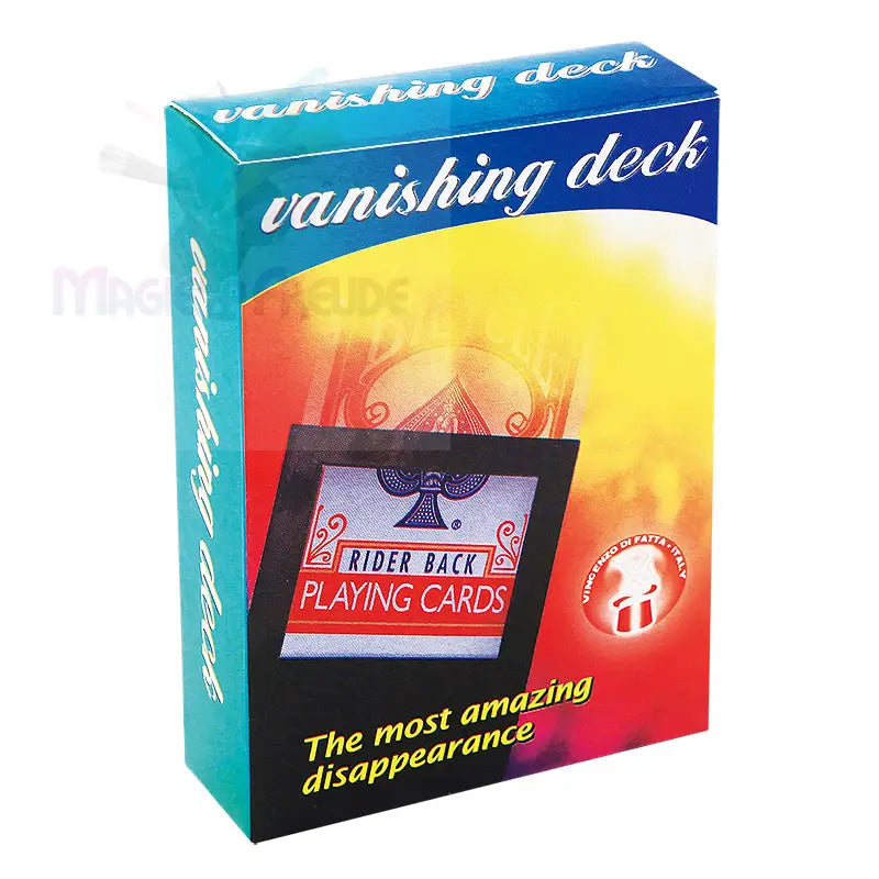 Ein Zaubertrick ’verschwindendes Deck’ Spielkartenbox.