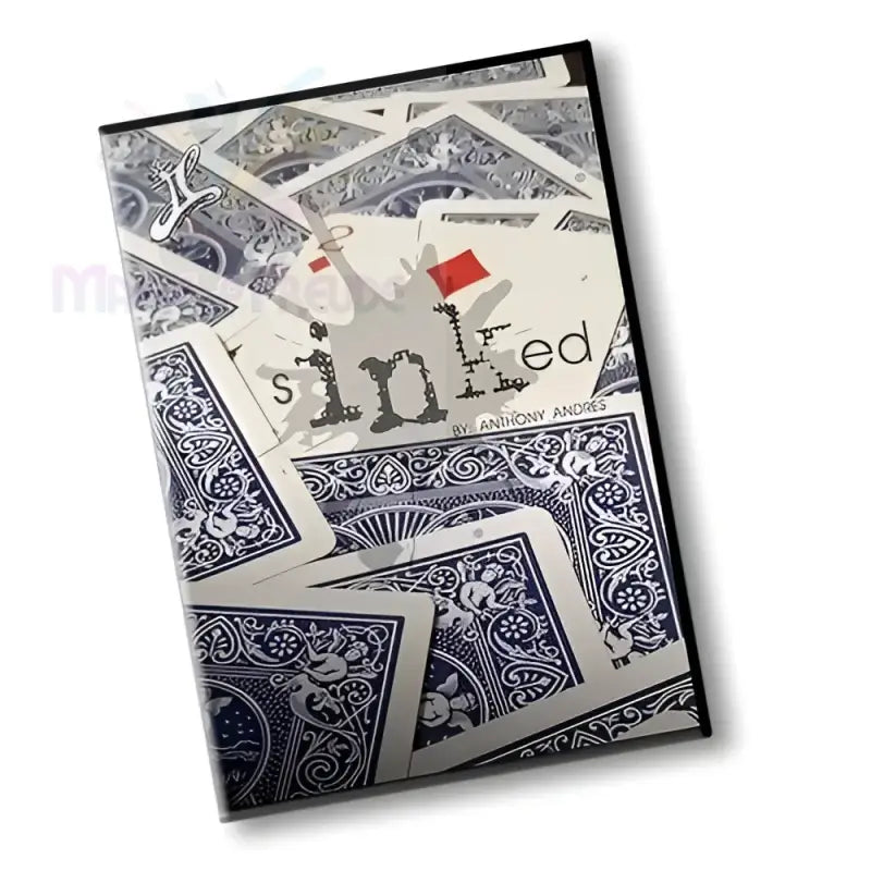 Eine DVD zur Anleitung von Zaubertricks mit Spielkarten und einem Tintenklecks-Design.