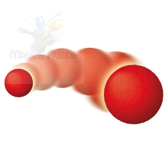 Ein roter Ball in Bewegung, der eine unscharfe Spur hinterlässt.