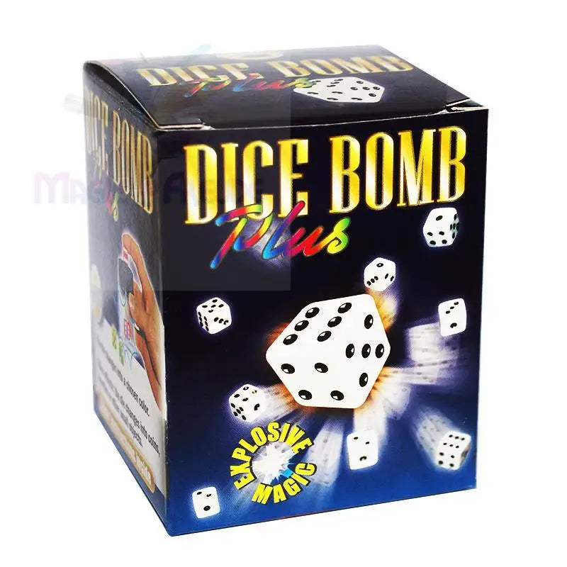 Ein Zaubertrickkasten mit dem Effekt ’Würfelbombe Plus’.